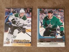 2017 18 Upper Deck Denis Gurianov Young Guns lot! Base And Canvas #208 & #C99