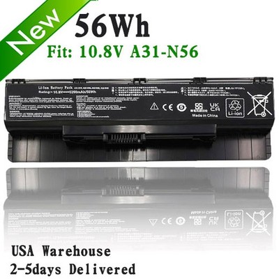 A31-N56 A32-N56 Battery for Asus N56 N56V B53A N46VJ N46VZ N56D N56VJ N56VZ N76V