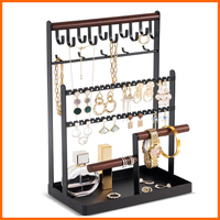 ProCase SchmuckstäNder Schmuckhalter FüR Damen Mit 15 Haken, 20X12X34 Cm
