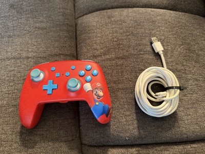 PowerA Enhanced Wired Controller for Nintendo Switch Red Mario 