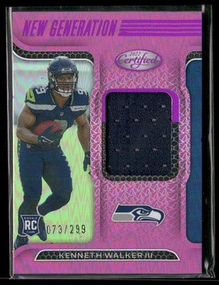 2022 Panini Certified #NGJ-KW Kenneth Walker III New Generation Jerseys /299