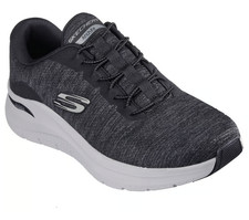 Extra Wide Man Skechers Arch Fit Sneaker Shoe 232709 Black/White Brand New