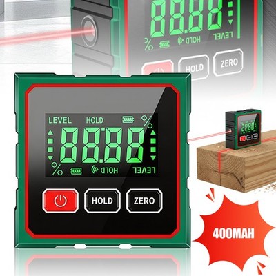 Digital Angle Finder Magnetic Protractor Level Box Inclinometer Tool 360°
