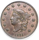 Photo of a 1831-P Large Cent from an eBay listing that sold on Jul 18, 2026