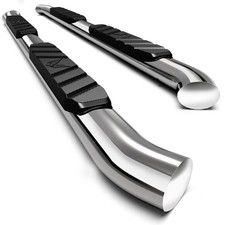 3.5 Oval Nerf Bar Side Steps For 07-19 Silveradosierra Double Cab