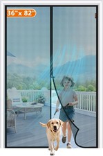 MAGZO Magnetic Screen Door Fit Door Size 36 x 82 Inch, Screen Size 38" x 83" Str