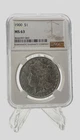 1900 P Morgan Silver Dollar $1, MS 63 NGC, bright and sharp