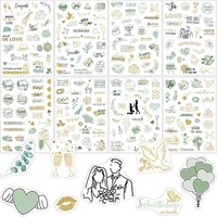 Sticker Hochzeit Transparent GäStebuch Aufkleber FüR Fotoalbum Scrapbook 230