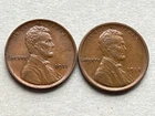 1911 & 1918 Lincoln Wheat Cents - US Copper Pennies - Strong AU - Ships Free US!