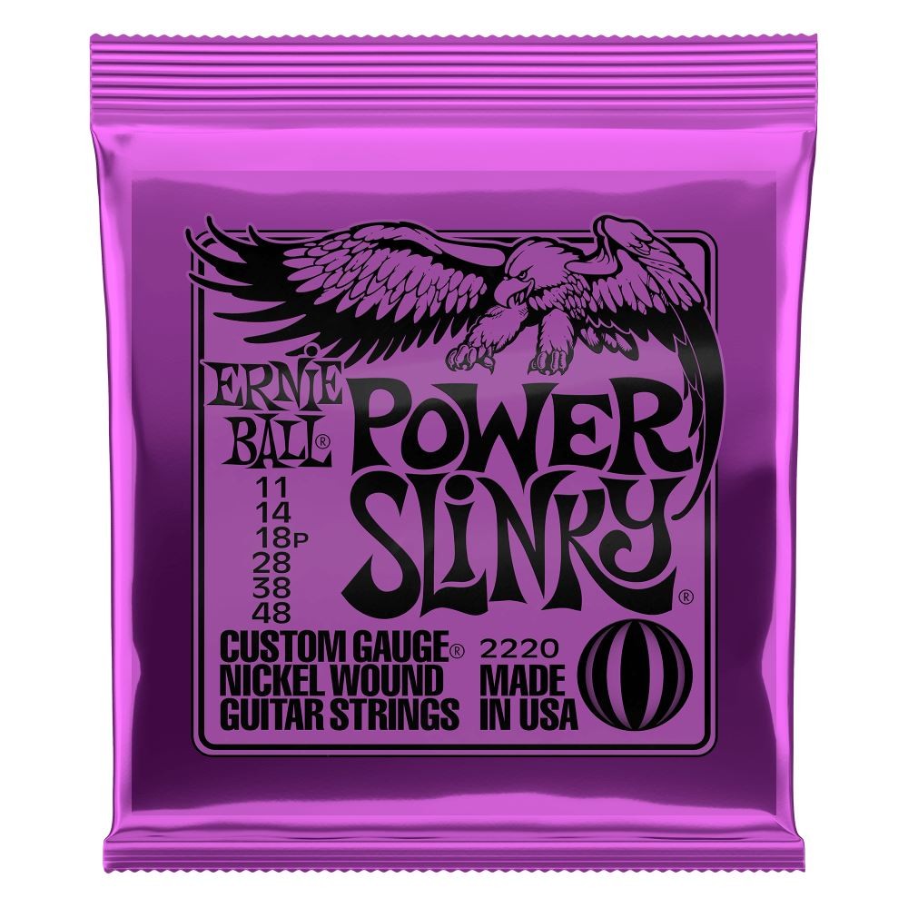 Струны для электрогитары Ernie Ball Power Slinky с никелевой обмоткой - Калибр 11-48 3690₽