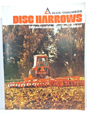 USED BROCHURE FOR ALLIS CHALMERS DISC HARROWS AED 506-7812R