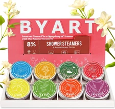 Shower Steamers Aromatherapy, 8% Natural Essential Oils, Women/Men Spa Steamer, 