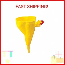 Justrite 11202Y Polyethylene Funnel for Use with The Type I Metal Safety Can. Ea