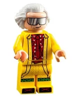 LEGO doc brown btf002 Back to the Future Time Machine 10300 minifigure figure