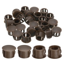 28Pcs 12mm 15/32" Flush Type Panel Round Snap in Fastener, Brown