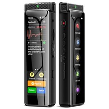 136GB Digital Voice Recorder with Playback, R1 Full Touchscreen Voice Recorde...