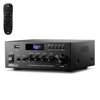 Moukey MAMP3 2-Kanal-Verstärker 300W Bluetooth 5.3 HiFi Verstärker EQ-Kontrolle