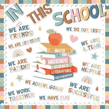Justforjoyful Boho Bulletin Board Motivational Classroom Decor Back to Scho...