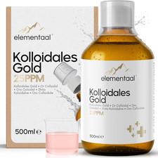 Kolloidales Gold 25PPM | 500ml inkl Messbeche...