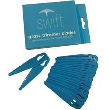 swift 20 PCS Grass Strimmer Replacement Nylon Blades for 40V Only Blade, Blue 