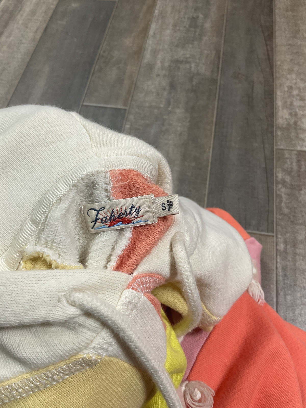 Faherty Soleil Sunshine Patchwork Colorful Women’… - image 5