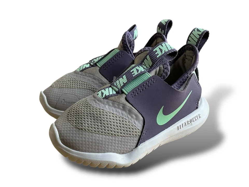 Nike Flex Runner Zapatos para Niños Pequeños Amatista Púrpura 6C T4665-504 Sin Cordones Niños Venta Foto 2 de 4