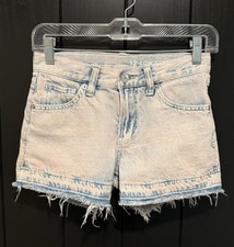 Gap Kids Pink Acid Wash Low Stride Denim Shorts - Girls Size 12