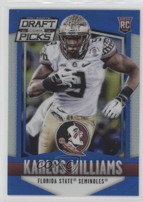 2015 Prizm Collegiate Draft Picks Blue 60/75 Karlos Williams #205 Rookie RC 7p8