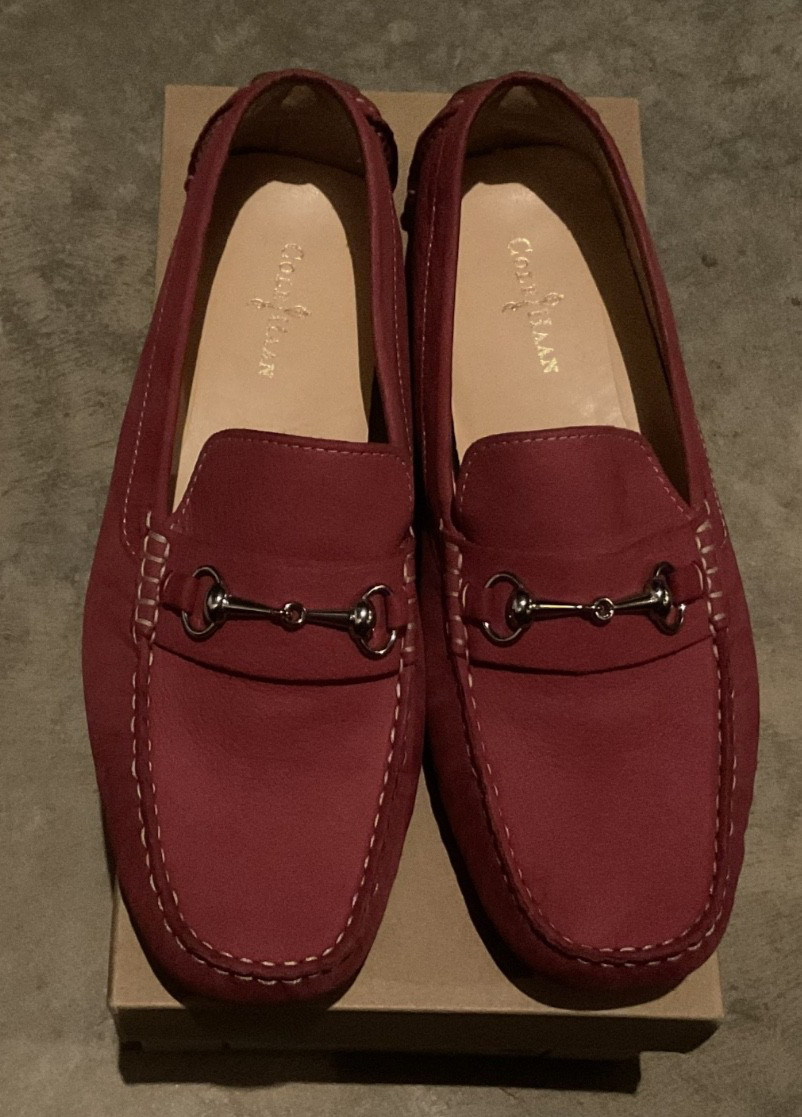 Cole Haan Shelby Bit II Loafers – Women’s Size 8.5 – Maroon Suede Brand New