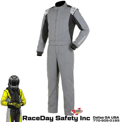 Alpinestars Vapor SFI Auto Racing Suit Mid Gray/Black 3350524-971