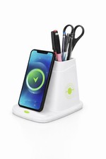 2-in-1 Wireless Charger Desk Organizer with USB Fast Charging