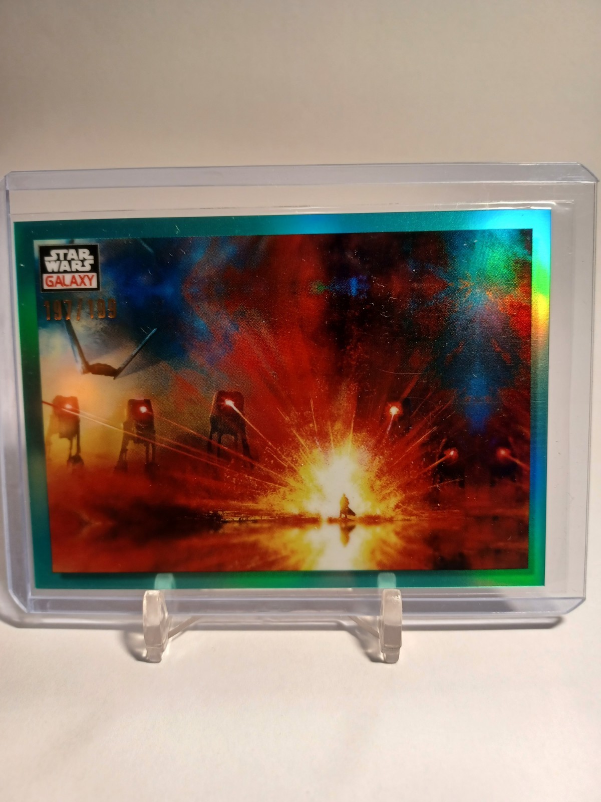 Face the Dark Side - 2023 Topps Chrome Star Wars Galaxy #60 Aqua Refractor /199