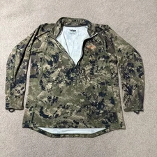 Sitka Ground Forest Core Midweight Zip-T Base Top 2XL