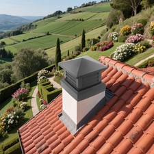 14x14 Inch Square Chimney Cap – Durable, Rainproof & Stylish Cover
