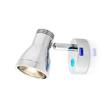 3W RV Wall Reading Lamp USB Port, Chrome Finish Low Polished Finish with USB