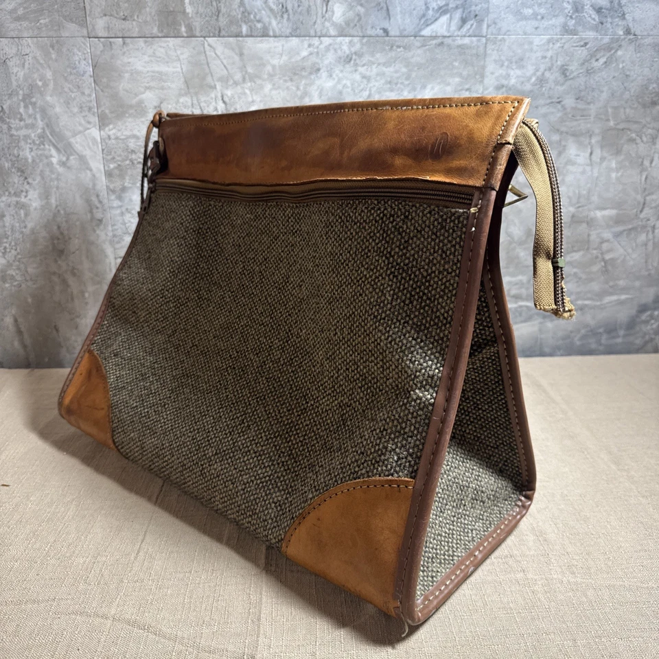 Bolso de Noche Hartman Vintage 17" pulgadas Tweed y Cuero Fin de Semana - Equipaje Foto 2 de 4