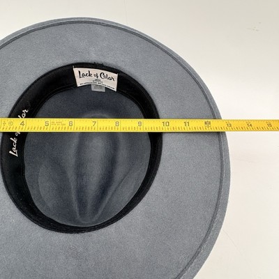 Lack Of Color Gray Rancher Hat Fedora 100% Australian Wool  display picture 1
