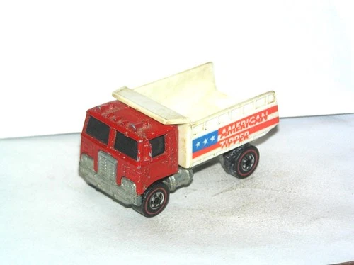70s Hot Wheels Redline American Tipper **WHITE LIGHT SPECIAL**