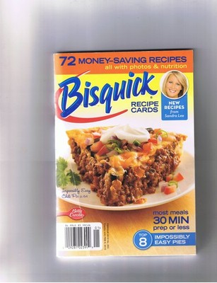 Bisquick Recipe Cards (72 Money saving recipes plus most meals 30 min prep o...