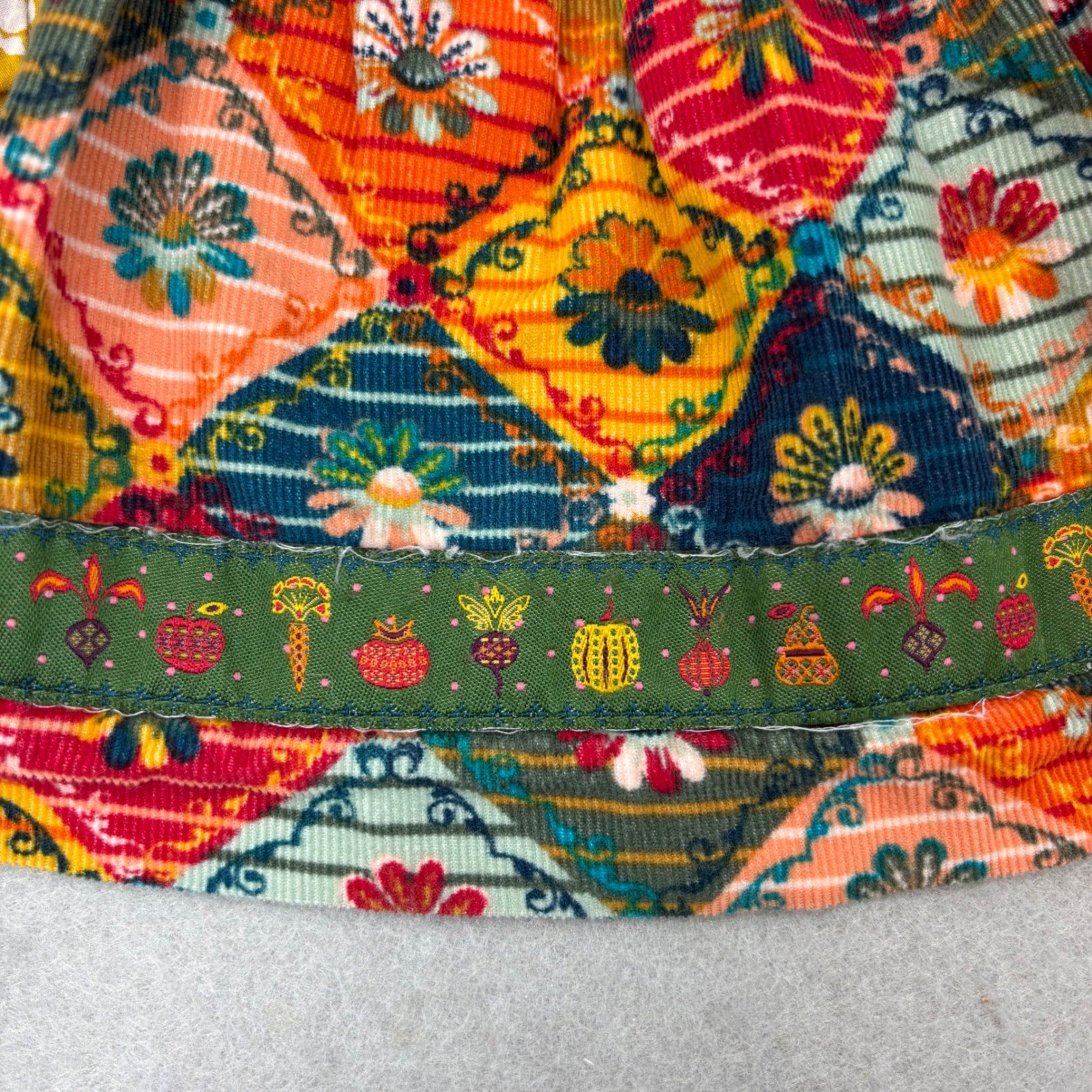 Matilda Jane Girls Dress Sz 2 Autumn Floral Corduroy Pockets Harvest Fall Colors