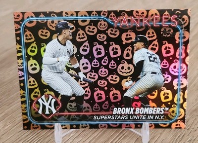 2024 Topps Update #US181 Bronx Bombers Aaron Judge Juan Soto Halloween Yankees