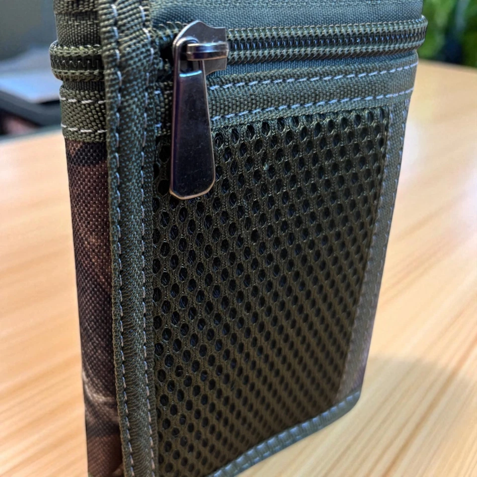 Value Army Military 3 Zipped 1 ID Mens Boys Canvas  Ripper Trifold Wallet 39 - Image 2 of 4