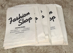 Vintage Fashion Shop Indiana Small Paper Bag Lot of 175