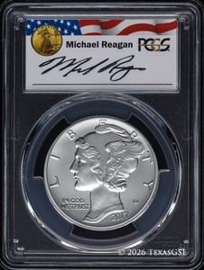 2017-W $25 Palladium American Eagle PCGS MS70 - Reagan Legacy