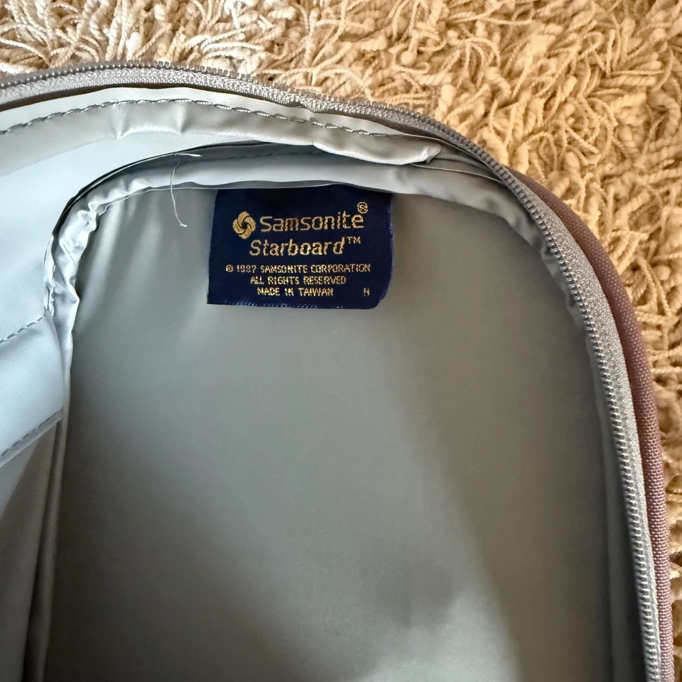 Bolsa de equipaje vintage Samsonite estribor fin de semana malva 1987  Foto 4 de 4