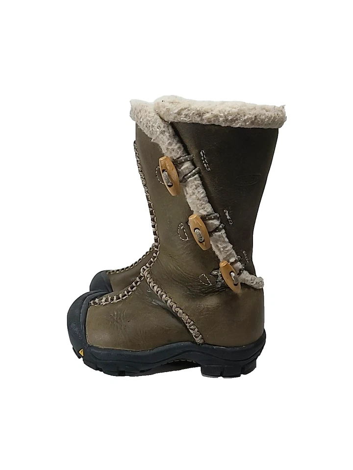 Keen Kaley Leather Winter Boots Sherpa Lined Kids Toddler Size 8C Snow Boots - Image 4 of 4