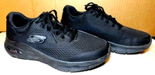 Skechers~Arch Fit Air Cooled Men's Size US 7 Black Made In Vietnam SN 232040