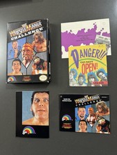 NES WWF WRESTLEMANIA CHALLENGE - BOX, POSTER, INSERTS ONLY - HULK HOGAN - LJN