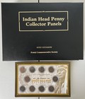 Indian Head Penny Collector Panels - Stamps & Coins 1880 - 1909, 40 Coin Lot