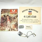 Vintage GI Joe Fan Club Welcome Kit w/Dog Tags, Membership Certificate, Magazine